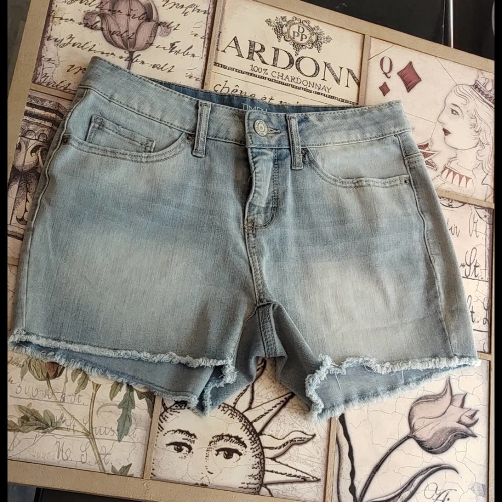 Time and Tru Light Blue Jean Shorts